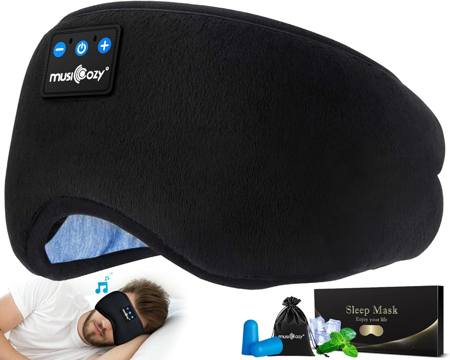 Sleep Headphones Bluetooth 5.4 Sleep Eye Mask with HD Speakers