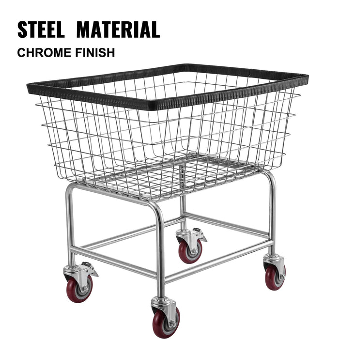 Rolling Wire Laundry Cart