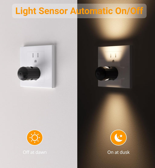 6 Pack LED Night Lights,Plug into Wall Night Light 3000K Soft White