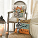 Fall Pumpkin Home Sweet Home Throw Pillow Covers, 18 x 18 Inch Autumn Thankful Grateful Blessed Harvest Floral Decoratio