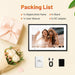 Digital Picture Frame 10.1 Inch Digital Photo Frame 32GB Storage, WiFi Picture Frame with1280x800 IPS Touch Screen, Auto-Rotate Photo Frame Share Your Photos and Videos via AiMOR App, Black