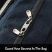 Anti Theft Zipper Clips, Travel Essentials, Carabiner, 4Pcs Grey