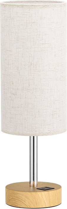 Bedside Table Lamp for Bedroom - 3-Way Dimmable Touch Lamp, USB A+C