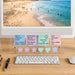 Monitor Memo Board Holder 14"x5", Office Organization Memo Holders for Computer Sticky Note Holder, Space-Saving Under M