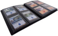 4 Pocket Strap Trading Card Binder 160 Cards Side Loading (Black)