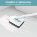 Shower Scrubber with Long Handle, 3 in 1 Tile Tub Scrubber Brush with 3 Detachable Cleaning Heads Adjustable Handle Show