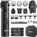 Beard Trimmer for Men - 6 in 1 Hair Clipper & Grooming Kit, Cordless Rechargeable with LED Display, IPX6 Waterproof, Nos