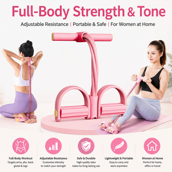 6-Tube Pedal Resistance Band