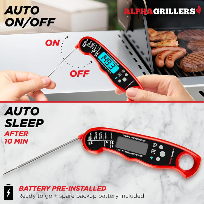 Instant Read Meat Thermometer Digital, Cooking, Food, Grill