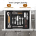 Extra Large Expandable Silverware Organizer, Flatware Tray, Black