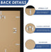 16x20 Picture Frame Set of 6, Wall Mounting Display, Black