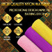 3 Pack African Net Sponge, African Exfoliating Net Bath Sponge Long Net Bath Sponge Exfoliating Shower Body Scrubber Back Scrubber Skin Smoother,Great for Daily Use (Pink,Yellow,Purple)