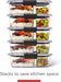 Brilliance Meal Prep Containers, 2-Compartment Food Storage Containers, 2.85 Cup, 5-Pack, BPA-Free, Clear/Grey