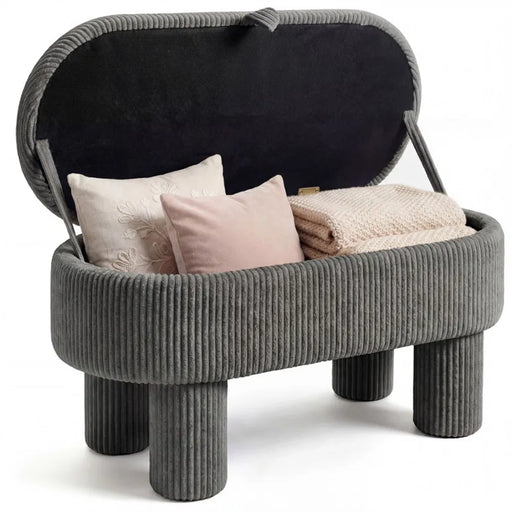 42-Inch Corduroy Storage Bench