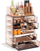 Makeup Organizer, 7-Drawer Acrylic 2-Piece Set (Bronze Glow)