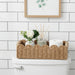 Scalloped Toilet Paper Storage Basket W/Handle for Home Decor
