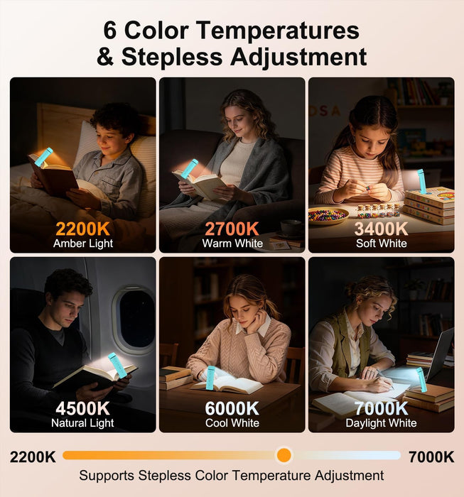 2026 Gen 2 Rechargeable Book Light,2-in-1 Reading Light & Flashlight