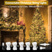 200 LED Connectable String Lights, 66FT Christmas Lights Outdoor Indoor