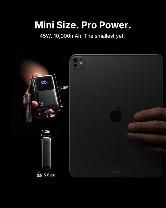 Mini Portable Charger, Small 10000mAh 45W Fast Charging Power Bank