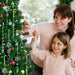 Crystal Christmas Tree Ornaments, Clear Acrylic Snowflake & Icicle, 18pcs
