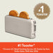 Fits-Anywhere™ 2-Slice Slim Toaster, Long Slot & Extra Wide, Oatmilk