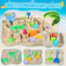 ERHAlCAT Beach Toys with Sand Molds, Collapsible Bucket for Kids Ages 3-12