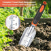 Garden Tools Set, 3 Pack Heavy Duty Gardening Tools Set Include Garden Shovel, Transplant Trowel and Hand Rake with Ergo