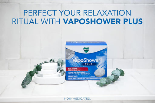 , VapoShower Plus, Shower Steamers, Eucalyptus Shower Steamer & Menthol Scent, Clean Dissolving Vapor Shower Tablets, Ar