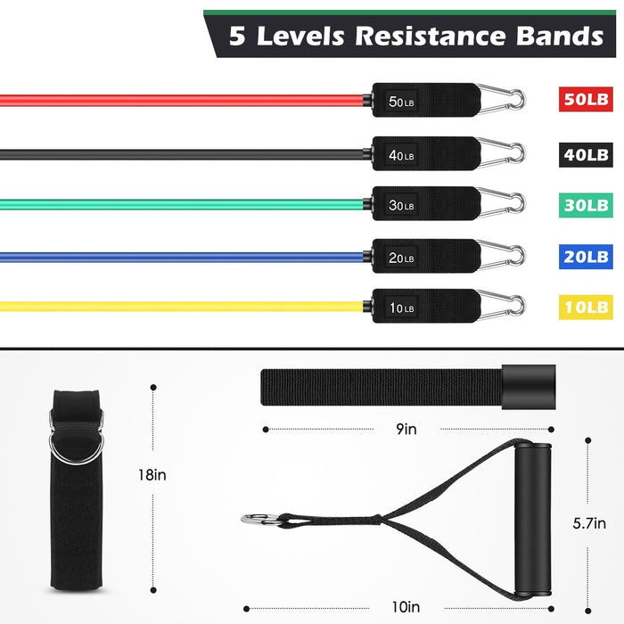 11-Piece Resistance Band Workout Set