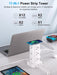6FT Power Strip Tower with Wireless Charger,Surge Protector with 12 Outlets