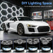 Hexagon 5000K LED Garage Lights: 25 Pack Updated 1.31-inch Wider Size,26300LM Super Bright Hex Lighting Ceiling LED Shop