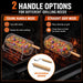 2-in-1 Rolling Grill Basket 304 Stainless Steel Rotatable with Dual Handles