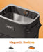 Car Trash Can, Leakproof Car Organizer, 2-Gallon, Black