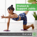 Gaiam Yoga Knee Pads Set of 2, Cushion for Knees & Elbows