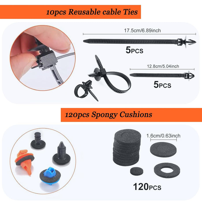 Universal Automotive Fastener and Trim Clip Kit