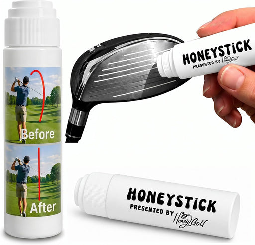 HoneyStick Anti Slice Gel for Golf Clubs - Anti-Hook Spin Reducer for Driver, Woods, Hybrids, Irons - Golf Accessories f