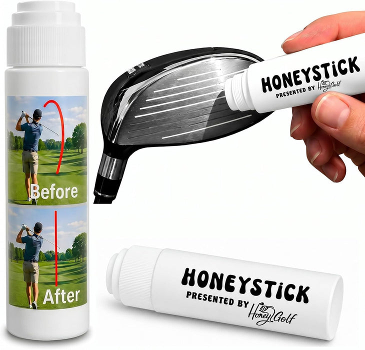 HoneyStick Anti Slice Gel for Golf Clubs - Anti-Hook Spin Reducer for Driver, Woods, Hybrids, Irons - Golf Accessories f