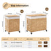 160L Rolling Three-Section Laundry Hamper