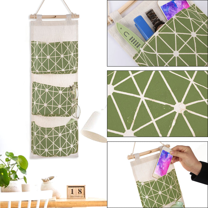 Three-Pocket Hanging Storage Organizer