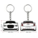 2-Sided Dodge Charger Keychain Key Ring - Automotive Car Exterior Decoration Accessory, Unique Gift for Car Enthusiasts