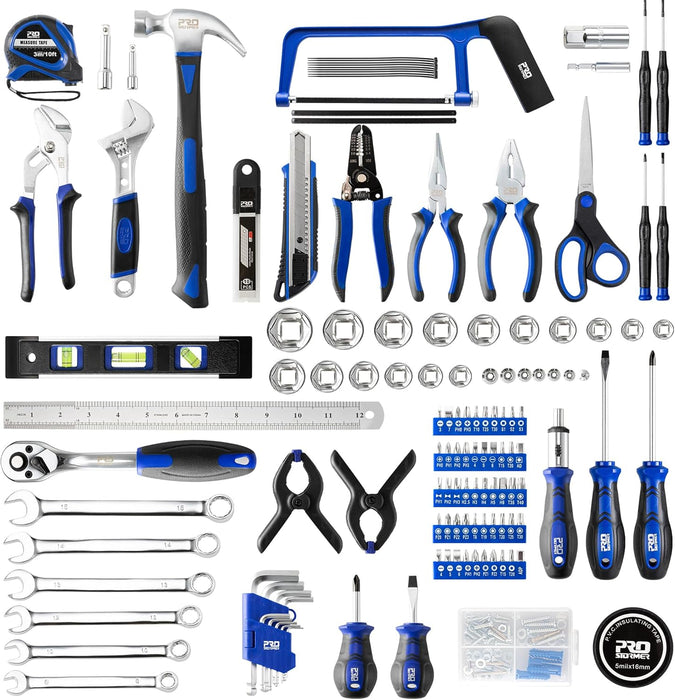 259-Piece Tool Kit, General Household Hand Tool Set, Blue