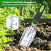 Garden Tools Set, 3 Pack Heavy Duty Gardening Tools Set Include Garden Shovel, Transplant Trowel and Hand Rake with Ergo