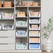 4 Pack Stackable Closet Storage Basket - Stackable Storage Bins