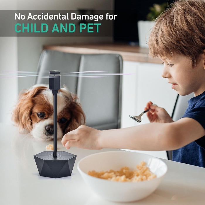 Fly Fans for Food Tables, Fly Control Spinner Table Top Keep Flies Away from Patio Picnic Party Restaurant Kitchen Camping and BBQ