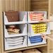 5 Pack Closet Organizers Stackable Storage Box
