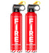 2-Pack Fire Extinguisher for Home, Kitchen, Car, and Grill with Mounting Bracket– Extinguishing Spray, Compact A, B, C, K – Eco-Friendly, Prevents Reignition.