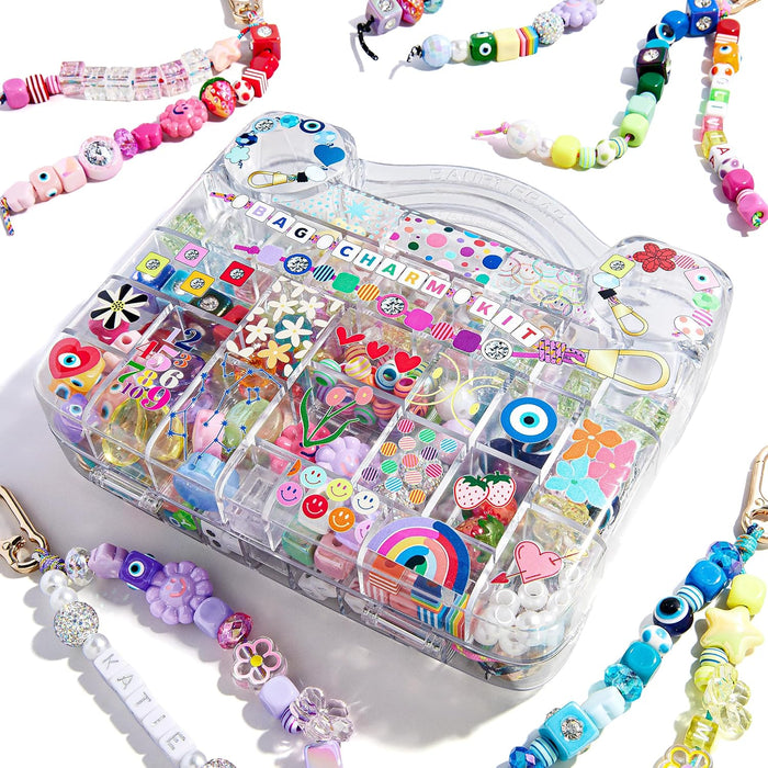 Ultimate DIY Bag Charm Kit | Oprah’s Favorite Things | Great for a Gift, Party, or Family Activity | Keychain Jewelry Making Kit with Beads | DIY Customizable Crafts for All Ages