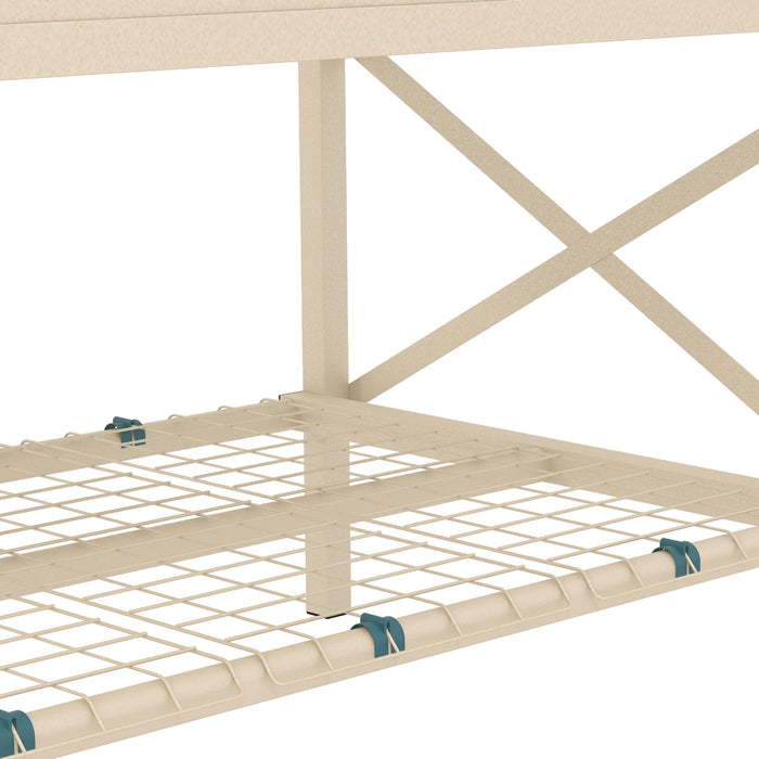 Galvanized Raised Garden Bed with Storage Shelf