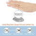 Ring Sizer Measuring Tool Kit, Ring Mandrel Measurer, 27 PCS Premium Steel Measuring Ring Tool, US Ring Size 0-13, 2 PCS Reusable Finger Size 1-17 USA Rings Size with Magnified Glass
