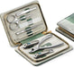 Manicure Sets Pedicure Kits Stainless Steel Nail Clipper Personal Care Tools with PU Leather Case (Green)